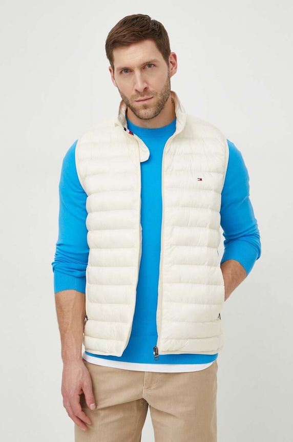 Tommy Hilfiger ujjatlan enyhén szigetelt bézs MW0MW18762