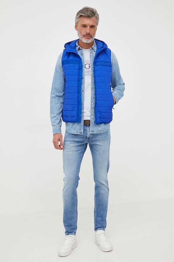Vesta Tommy Hilfiger MW0MW31637 modrá AW23