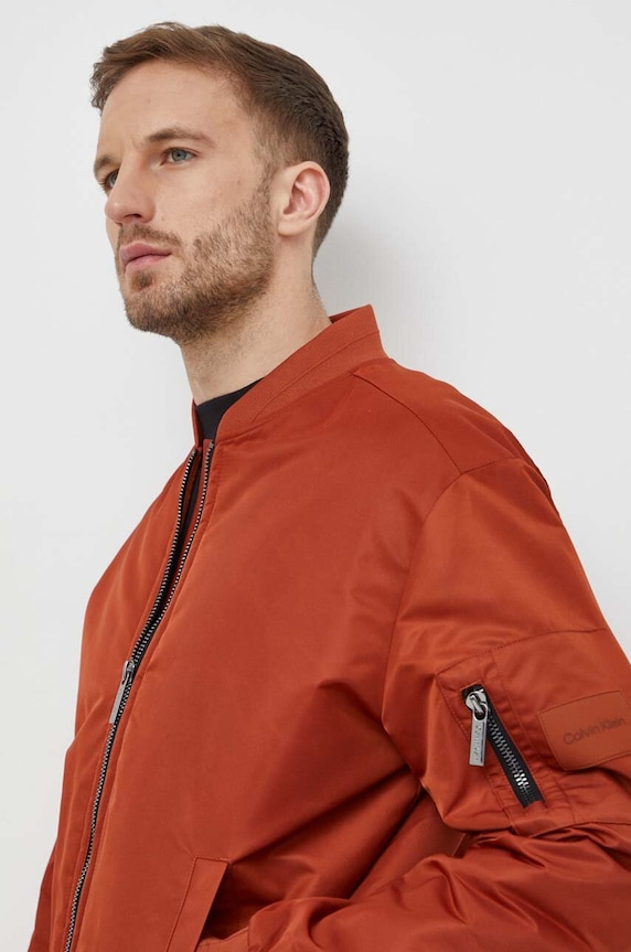 Bunda Calvin Klein hnedá K10K109907