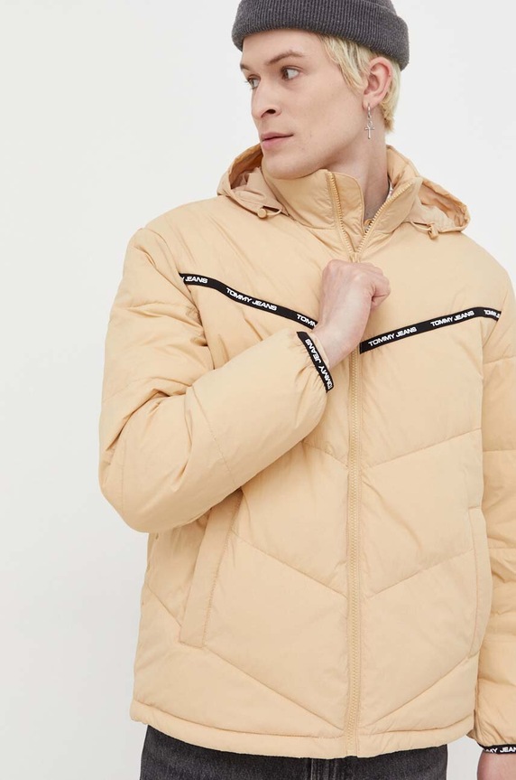 Bunda Tommy Jeans béžová DM0DM16578