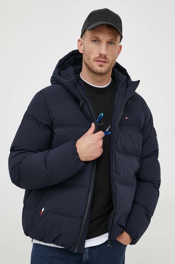 Jakna Tommy Hilfiger mornarsko plava MW0MW33958