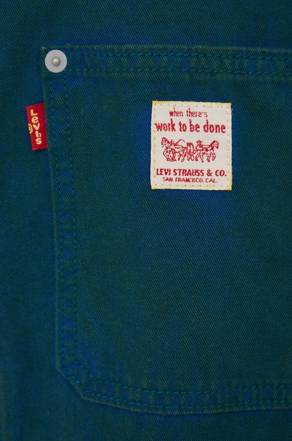 Levi's kurtka jeansowa A4820.0008 turkusowy