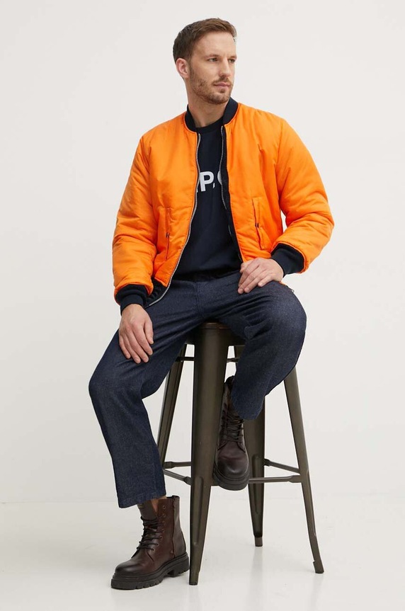 Oblečenie Bunda Alpha Industries Bomber & Flightjackets MA-1 100101.07 tmavomodrá