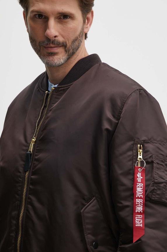 Oboustranná bomber bunda Alpha Industries MA-1 hnědá 100101.696