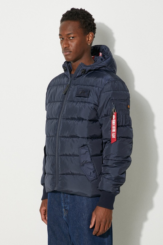 Clothing Alpha Industries Hooded Puffer FD 118113.07 navy