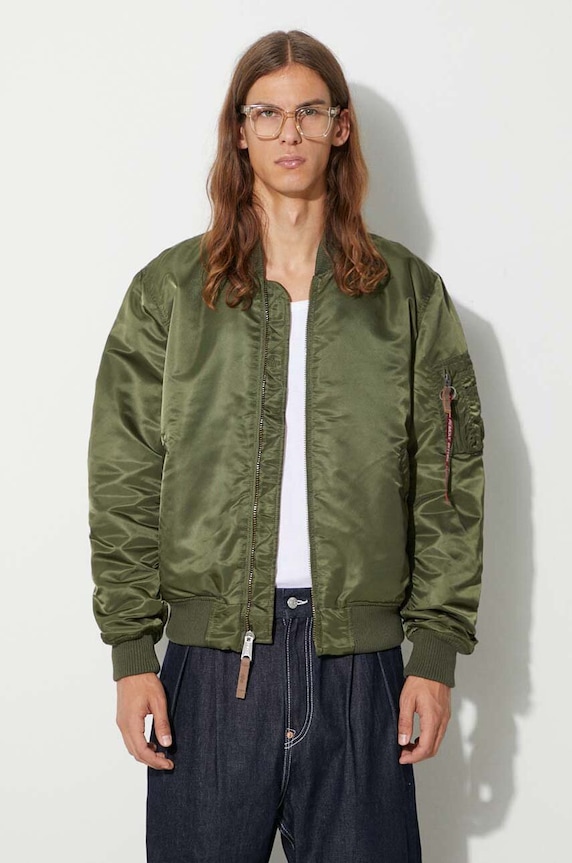 Bomber jakna Alpha Industries MA-1 VF 59 za prijelazno razdoblje zelena 191118.257