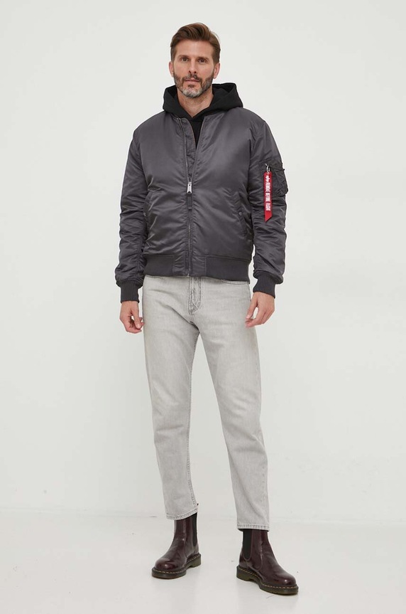 Alpha Industries bomber jacket MA-1 VF 59 191118.684 gray AW25