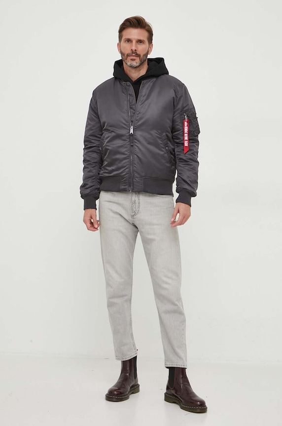 Alpha Industries bomber jacket MA-1 VF 59 191118.684 gray AW25