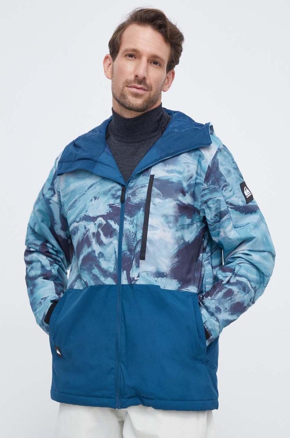 Quiksilver rövid kabát Mission téli sportok kék EQYTJ03403