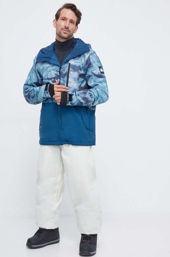 Quiksilver rövid kabát Mission EQYTJ03403 kék AW23