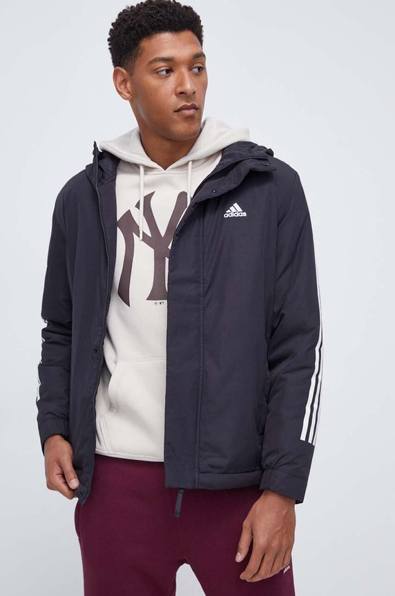 Bunda adidas jemné zateplenie čierna IP2537