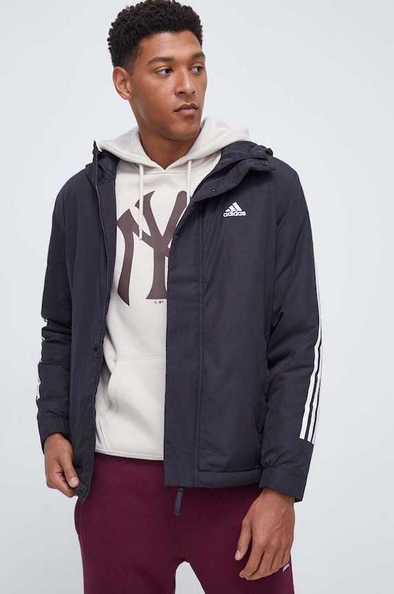 Bunda adidas jemné zateplenie čierna IP2537