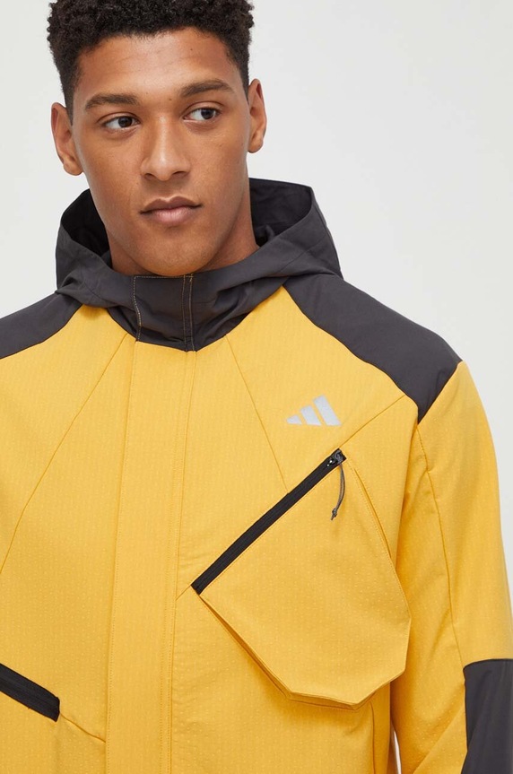 adidas Performance kurtka do biegania żółty IL1968