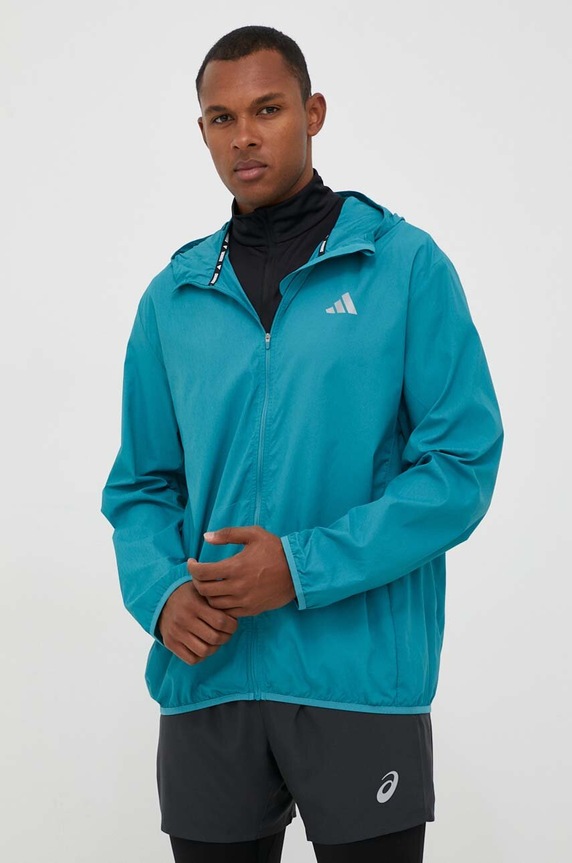 adidas Performance széldzseki Run It nem bélelt türkiz IL2287
