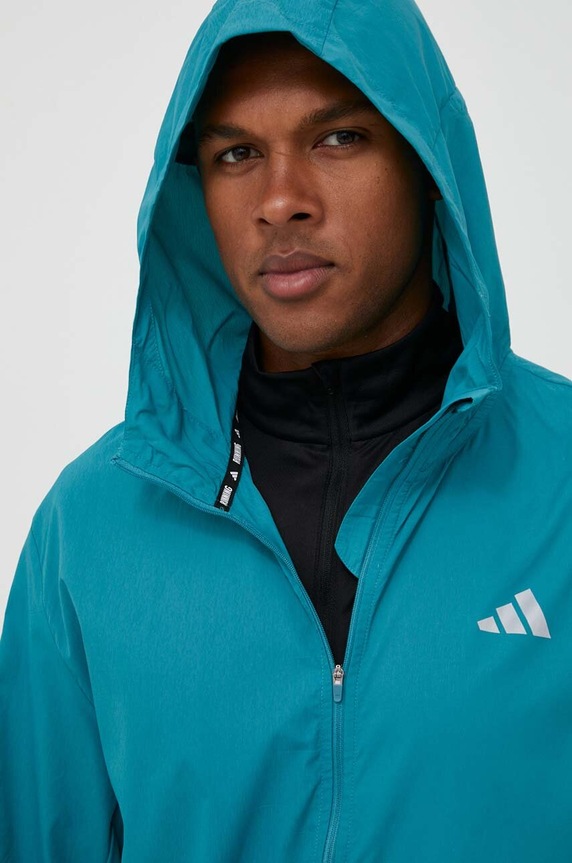 adidas Performance széldzseki Run It türkiz IL2287