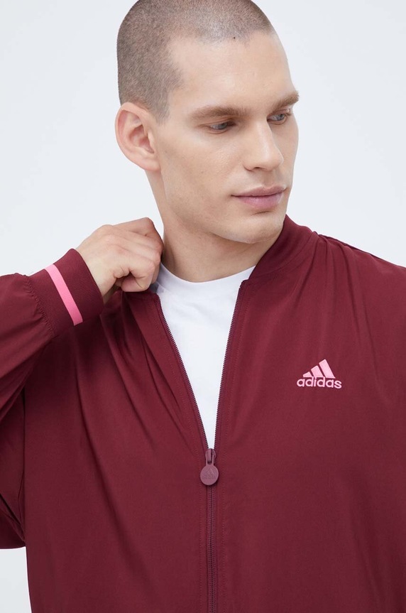 Bunda adidas burgundské HY1286