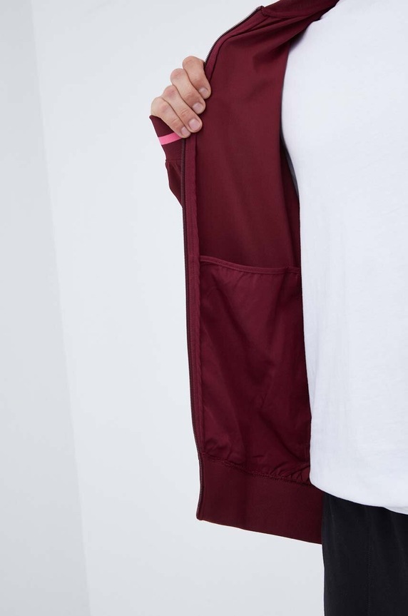 Bunda adidas HY1286 burgundské