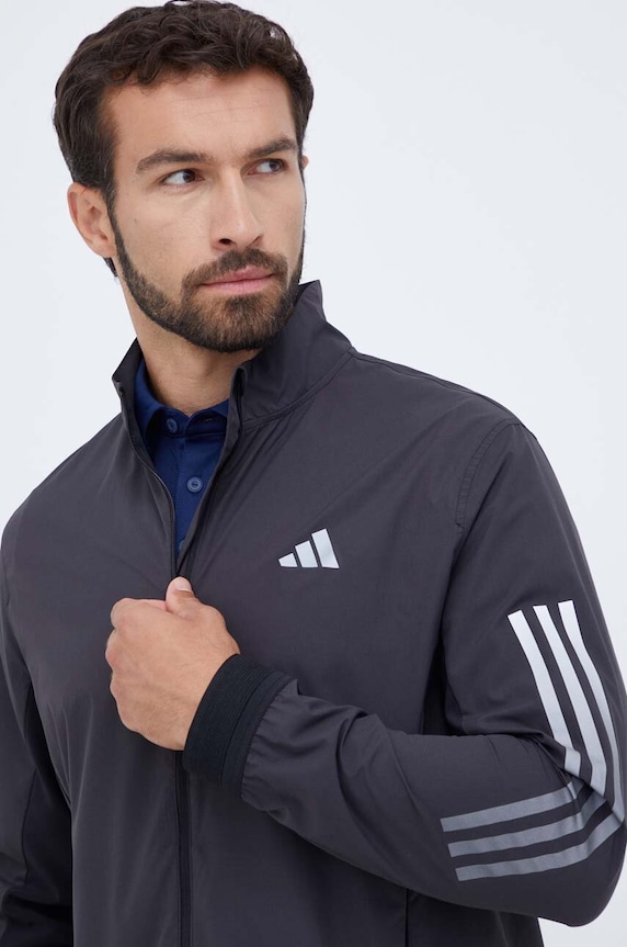 adidas Performance kabát futáshoz Run Icon fekete HZ4455