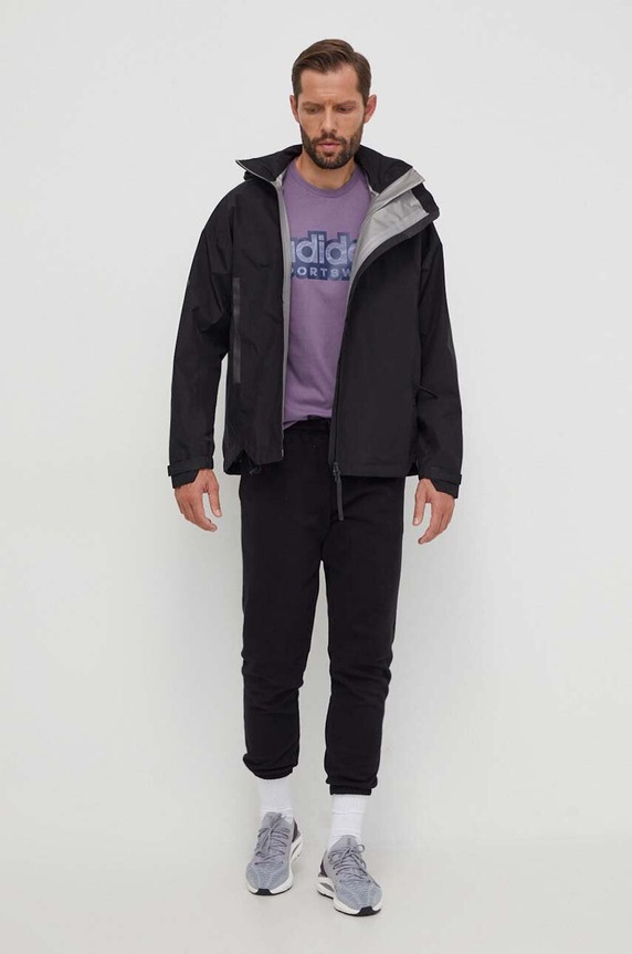 Jakna adidas HZ8486 crna AW23