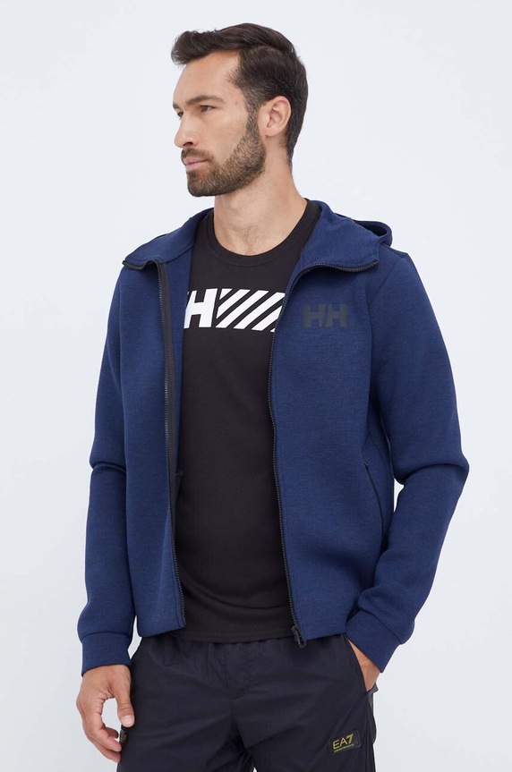Helly Hansen bluza sportowa Hydropower Ocean 2.0 z kapturem granatowy 34264.