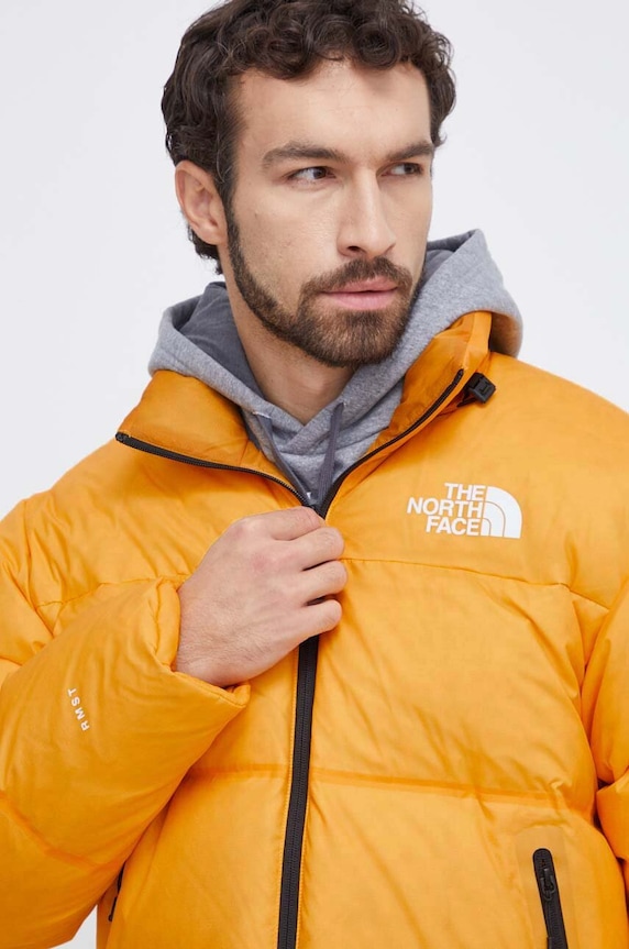 The North Face geaca de puf galben NF0A7UQZ56P1