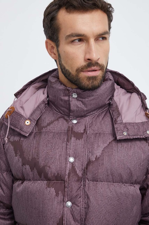 Μπουφάν με επένδυση από πούπουλα The North Face μωβ NF0A7US3OOK1