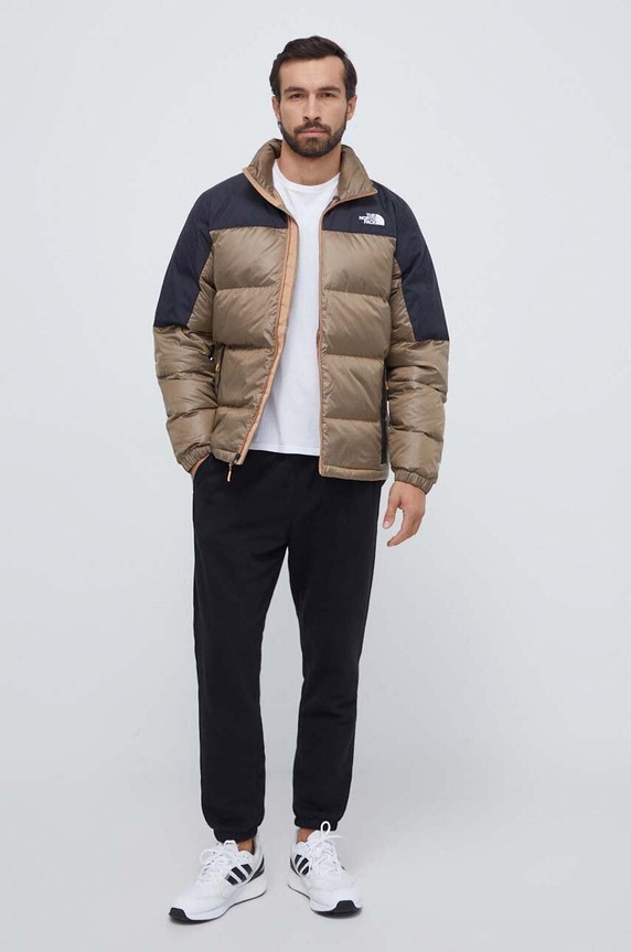 The North Face piumino foderato marrone NF0A7ZFRKOM1