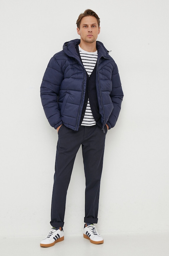Μπουφάν United Colors of Benetton 2NIWUN038.016 σκούρο μπλε AW23