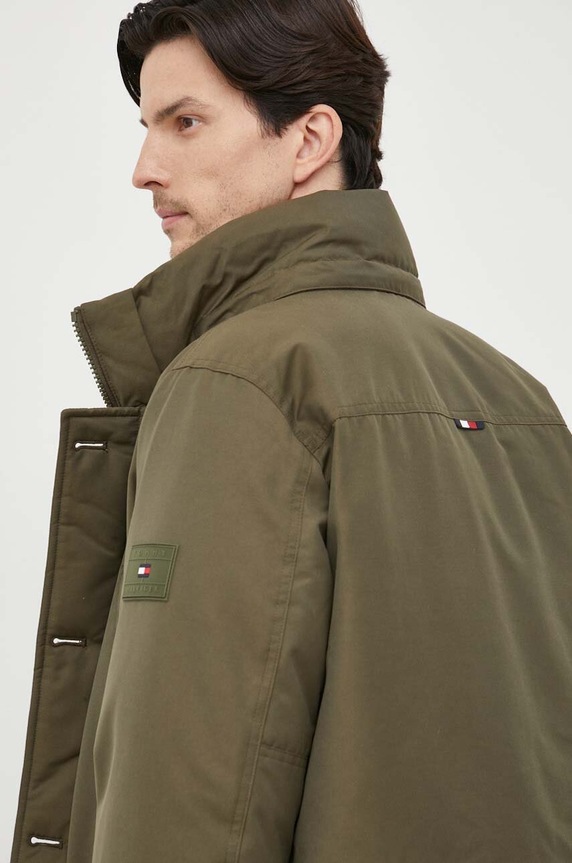 Μπουφάν με επένδυση από πούπουλα Tommy Hilfiger MW0MW32779 πράσινο