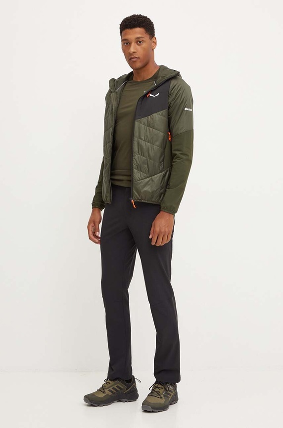 Αθλητικό μπουφάν Salewa Ortles Hybrid 00.0000028720 πράσινο SS26