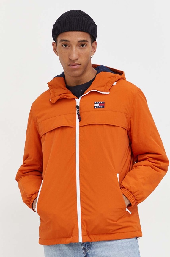 Oblečenie Bunda Tommy Jeans DM0DM14448 oranžová