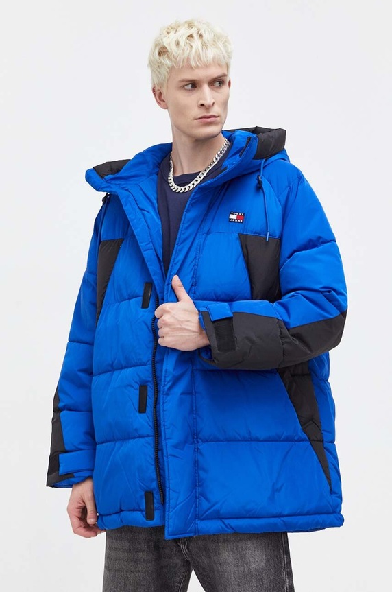 Tommy Jeans kurtka pozostałe niebieski DM0DM17662