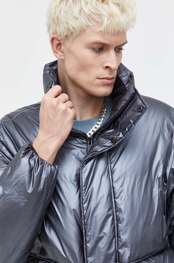 Μπουφάν Tommy Jeans γκρί DM0DM17664