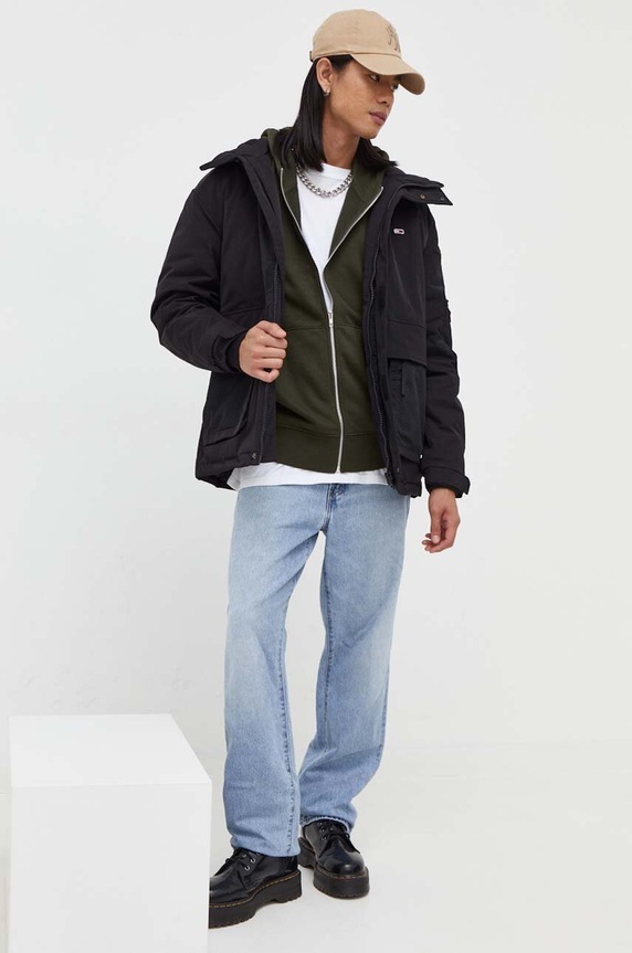 Tommy Jeans geaca DM0DM17225 negru AW23