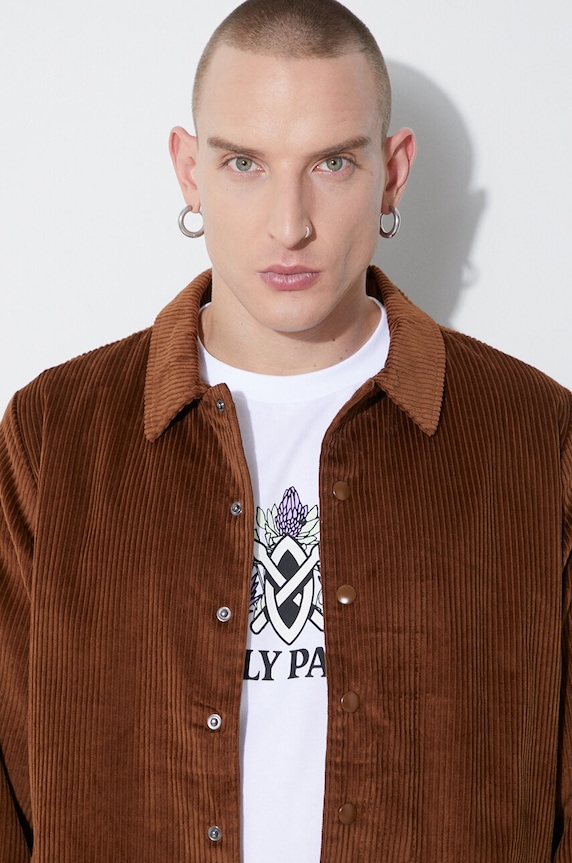 Taikan kurtka sztruksowa Corduroy Manager'S Jacket TJ0008.DNE brązowy