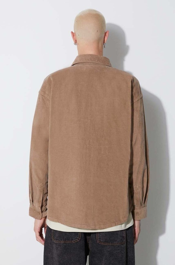 Odzież Taikan kurtka Shirt Jacket Corduroy TK0002.DNECRD brązowy