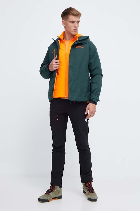 Jack Wolfskin kurtka outdoorowa Troposphere 1115321 zielony AW24