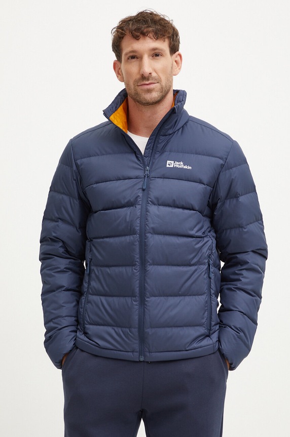 Jack Wolfskin kurtka sportowa puchowa Ather bez kaptura granatowy 1207681
