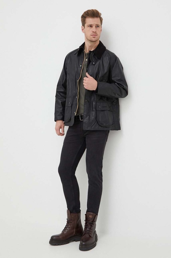 Barbour rövid kabát MWX0018 fekete SS26