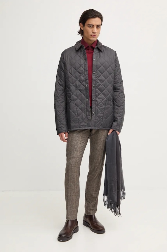 Μπουφάν Barbour MQU0240 γκρί AA00