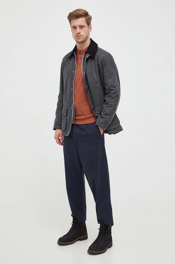 Bunda Barbour Ashby Wax Jacket MWX0339 šedá SS26