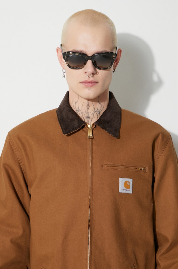 Джинсова куртка Carhartt WIP I015264.00S01 коричневий