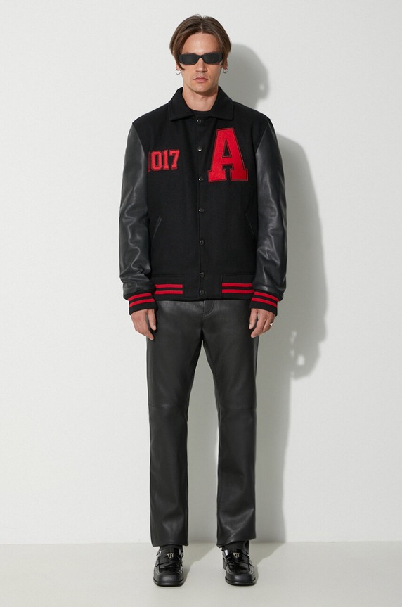 Vlnená bunda bomber 1017 ALYX 9SM AAMOU0449FA01 čierna AW23