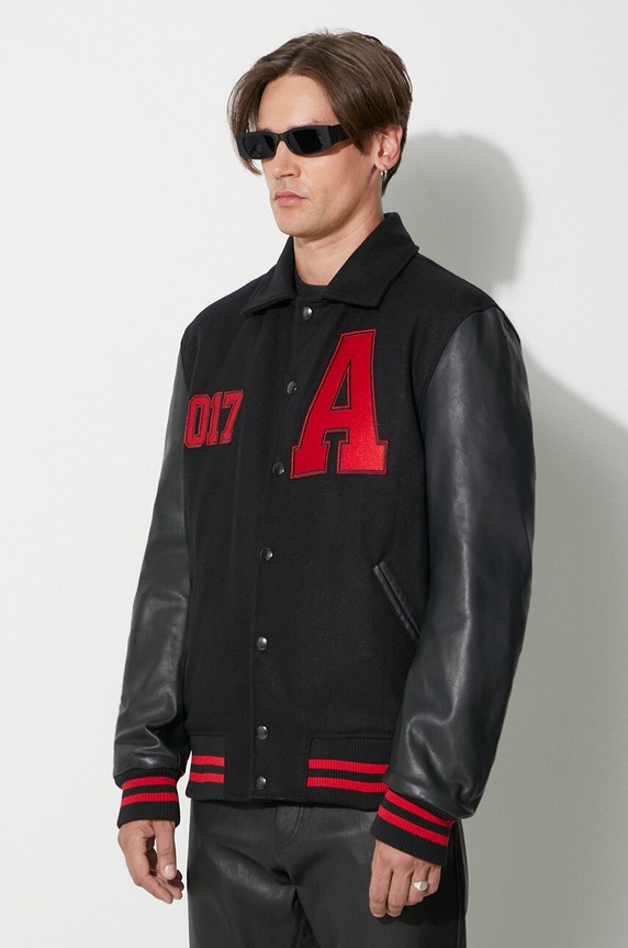 Vlnená bunda bomber 1017 ALYX 9SM čierna AAMOU0449FA01
