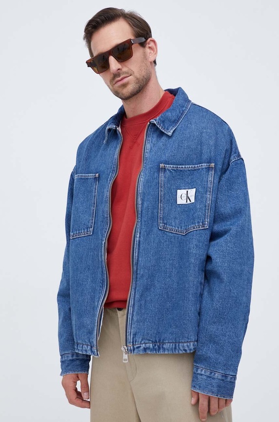 Calvin Klein Jeans farmerdzseki J30J324290 kék AW23