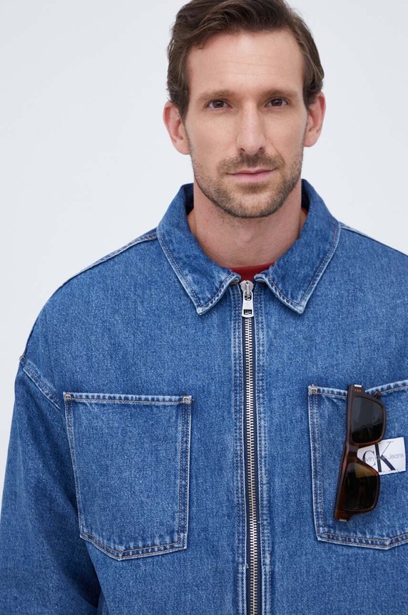 Calvin Klein Jeans farmerdzseki kék J30J324290