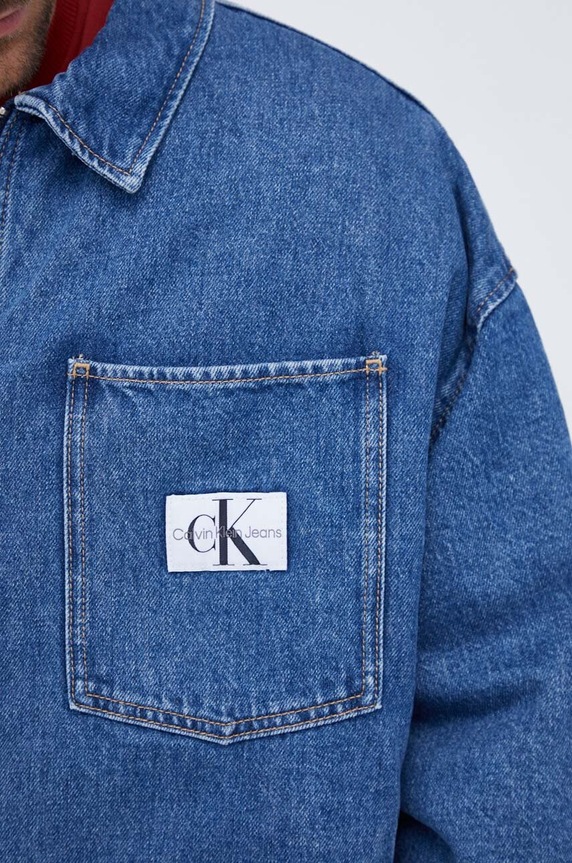 Calvin Klein Jeans farmerdzseki J30J324290 kék
