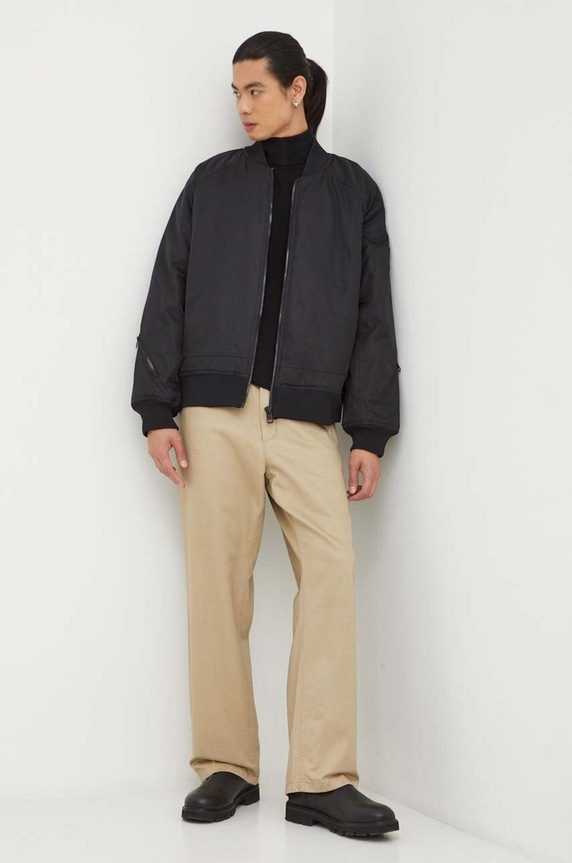 Calvin Klein Jeans geaca bomber J30J324070 negru AW23