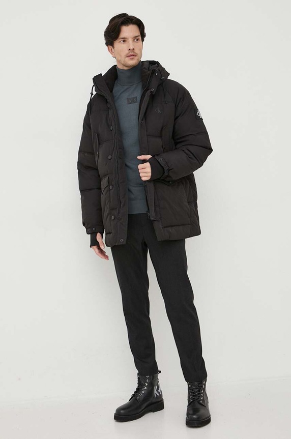 Calvin Klein Jeans kurtka J30J324080 czarny AW23