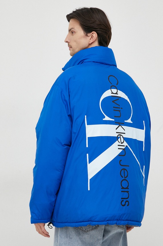 Μπουφάν δυο όψεων Calvin Klein Jeans J30J324438 μπλε